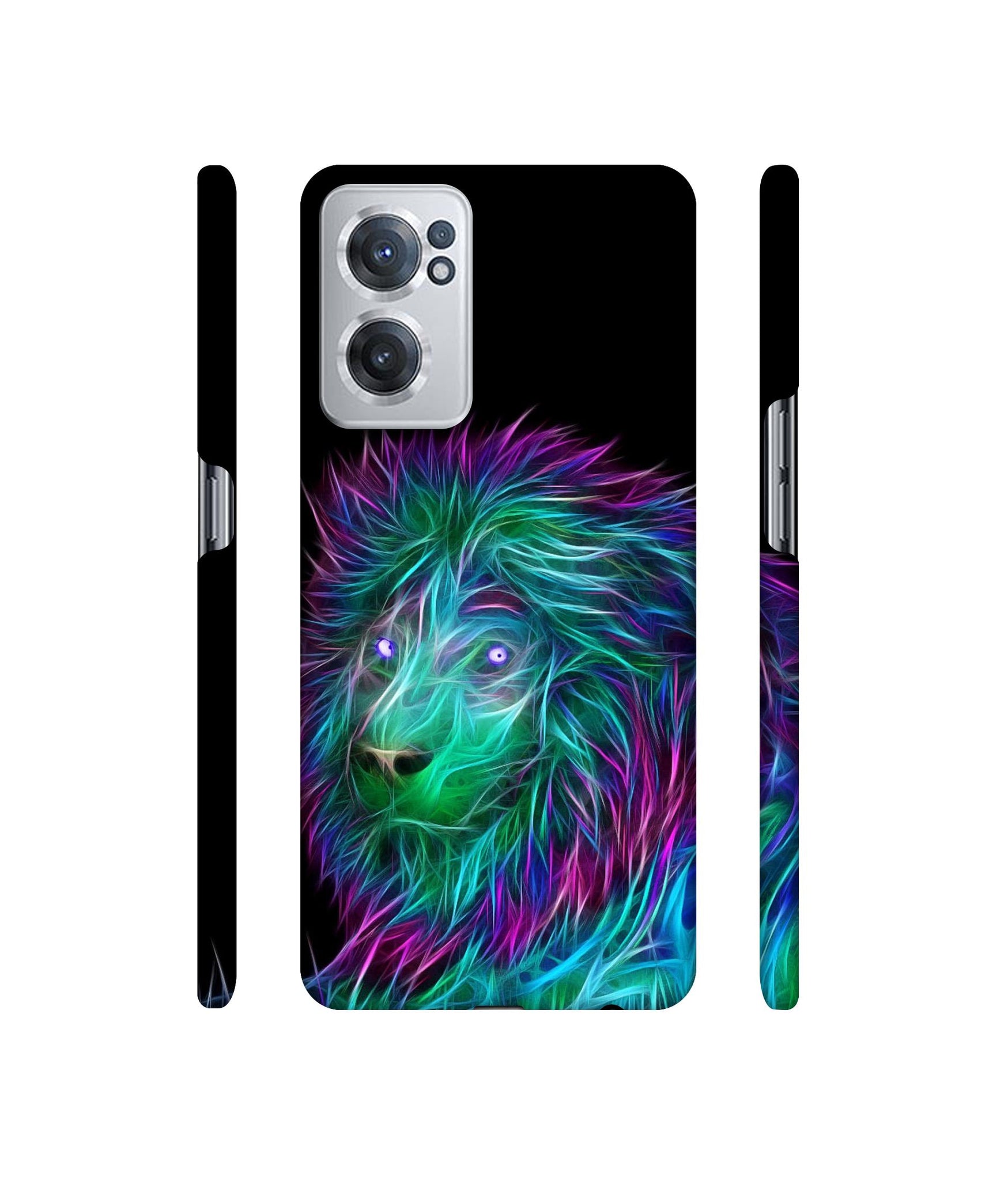 3D Lion Designer Hard Back Cover for OnePlus Nord CE 2 5G
