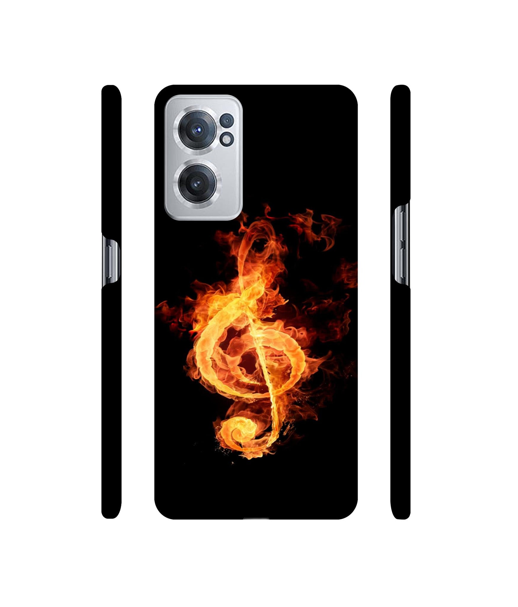 Fire Note Designer Hard Back Cover for OnePlus Nord CE 2 5G