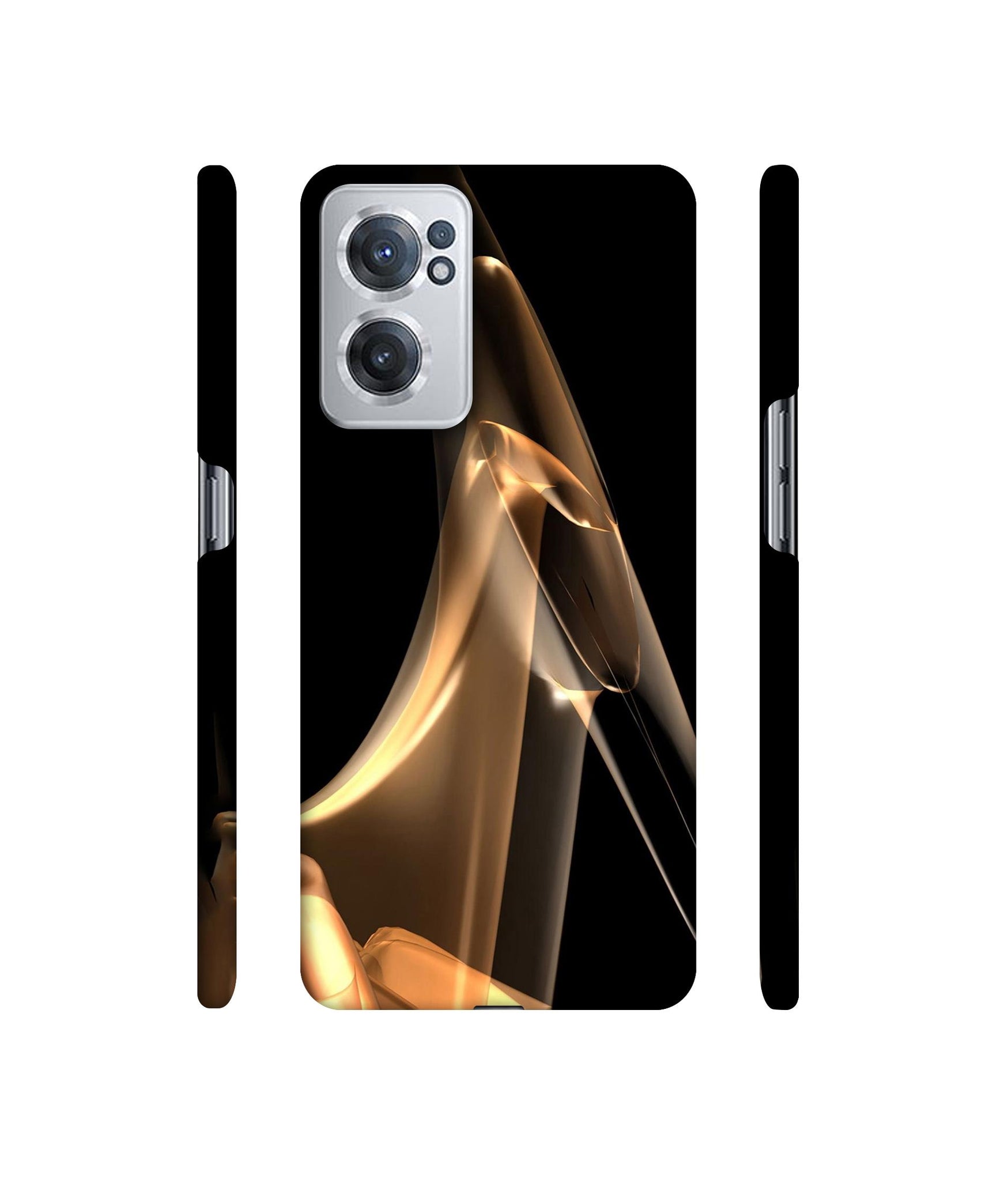 Gold Smoke Designer Hard Back Cover for OnePlus Nord CE 2 5G