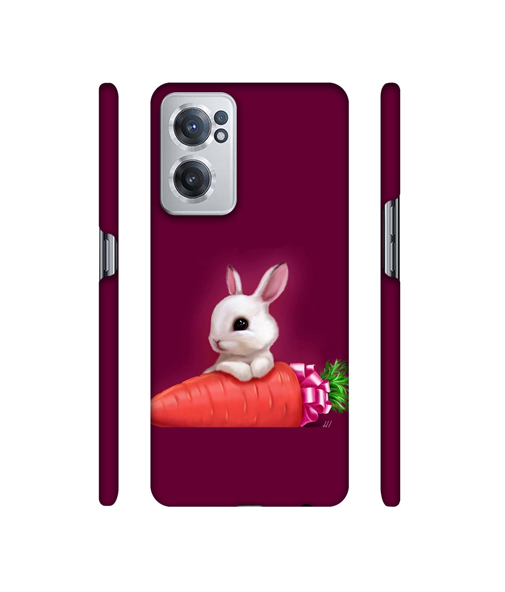 Bunny With Carrot Designer Hard Back Cover for OnePlus Nord CE 2 5G