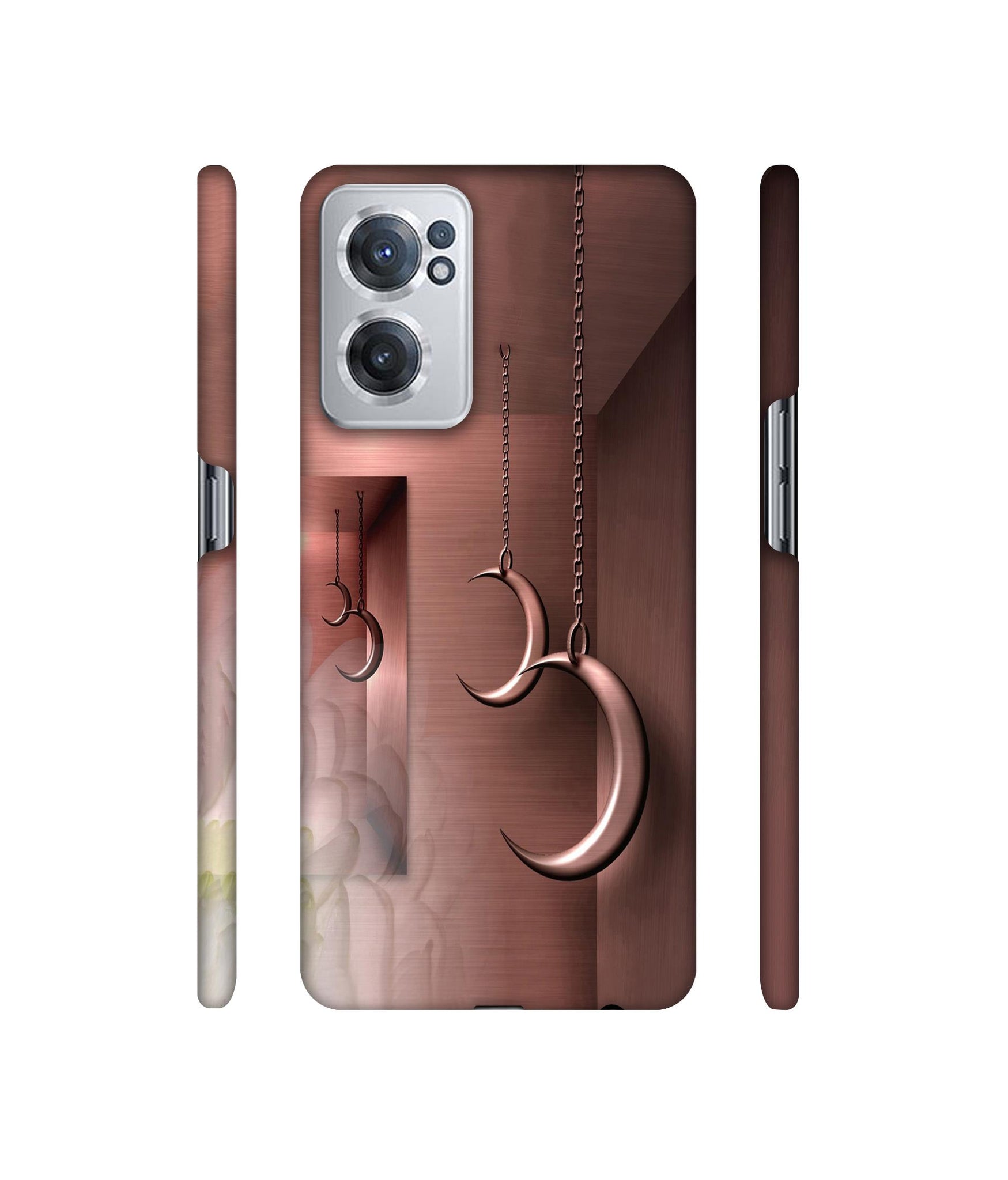 Flower Metal Designer Hard Back Cover for OnePlus Nord CE 2 5G