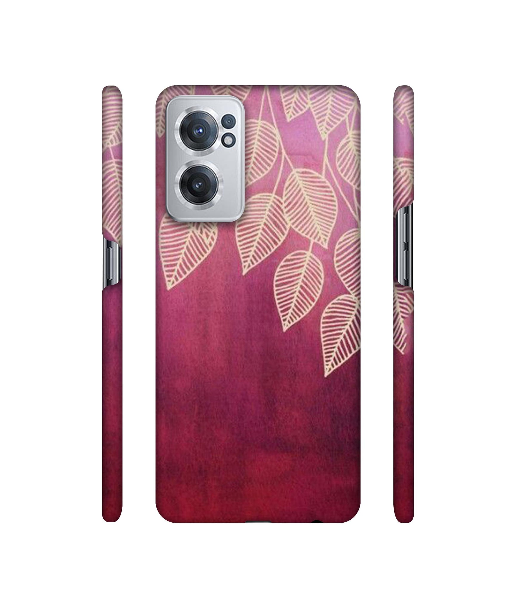 Leaf Pattern Designer Hard Back Cover for OnePlus Nord CE 2 5G