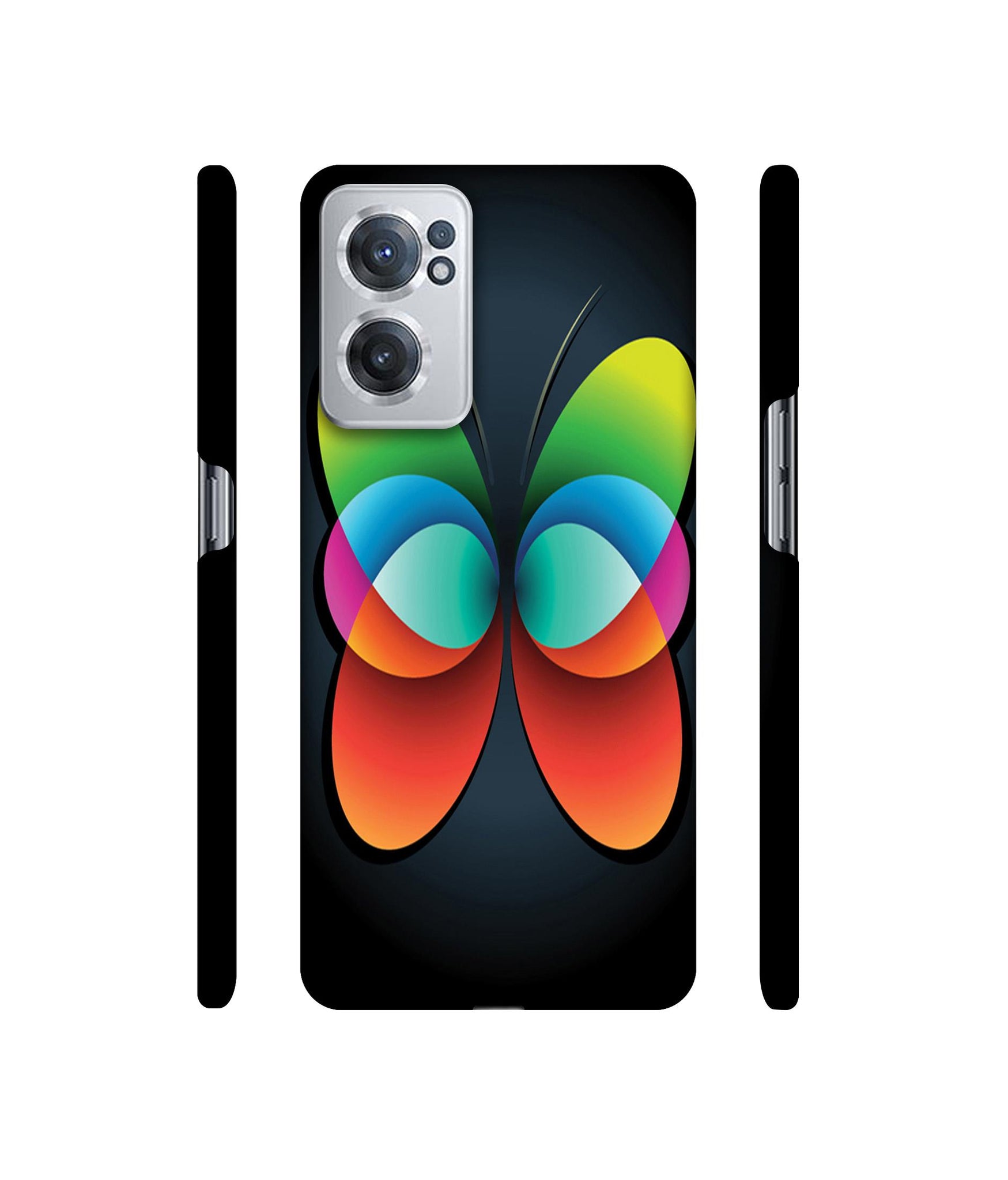 Colourfull Butterfly Designer Hard Back Cover for OnePlus Nord CE 2 5G
