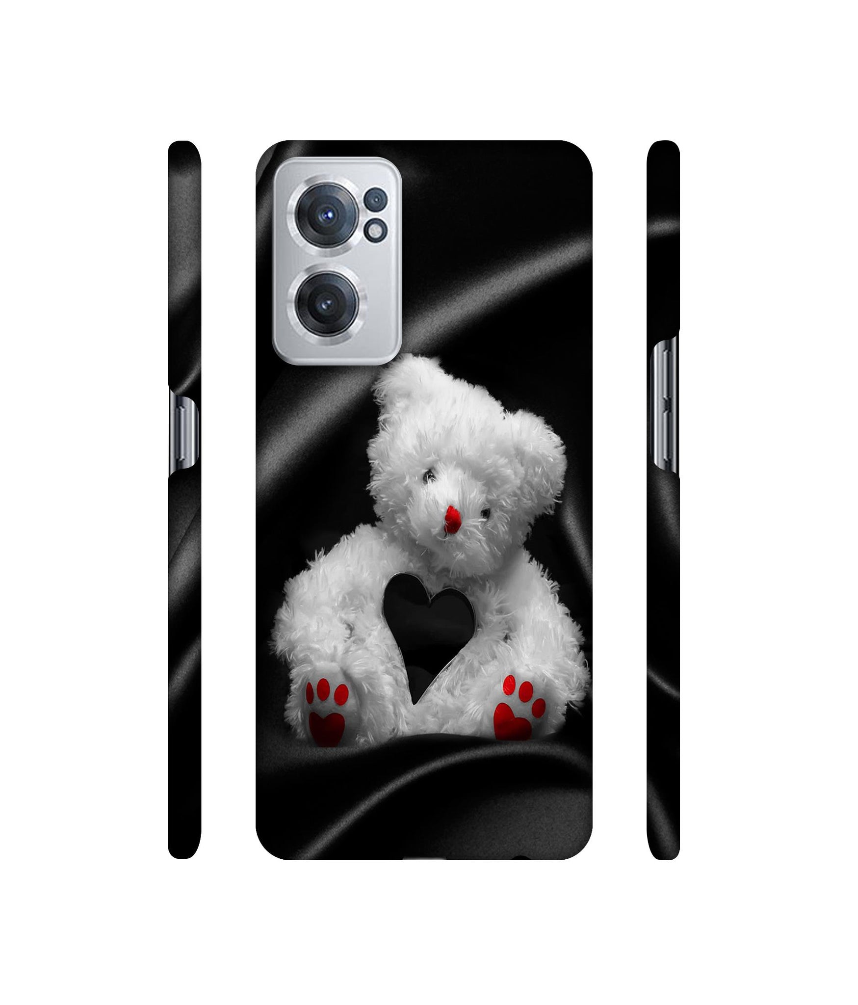 White Teddy Bear Designer Hard Back Cover for OnePlus Nord CE 2 5G