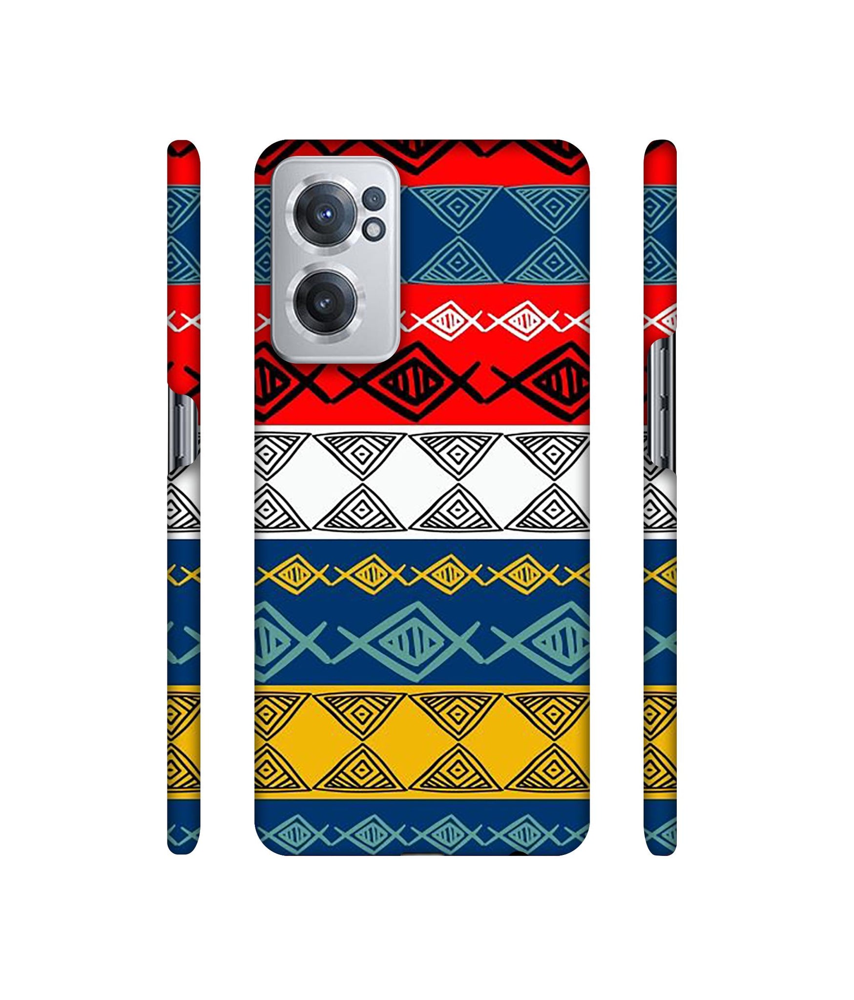 Colorful Hand Made Rangoli Art Designer Hard Back Cover for OnePlus Nord CE 2 5G