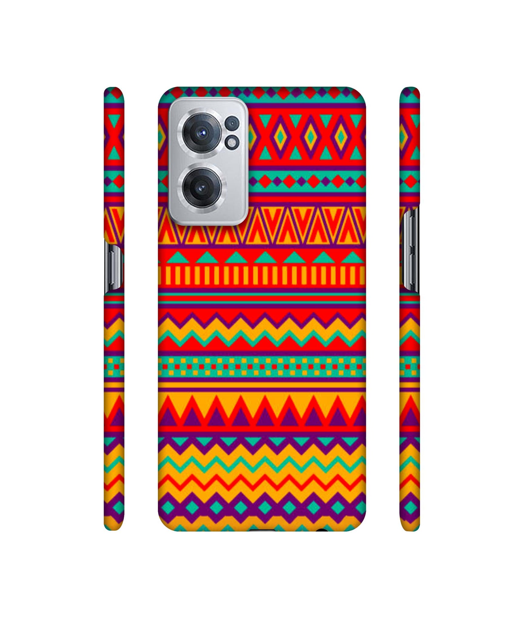 Multicolor Rangoli Art Designer Hard Back Cover for OnePlus Nord CE 2 5G