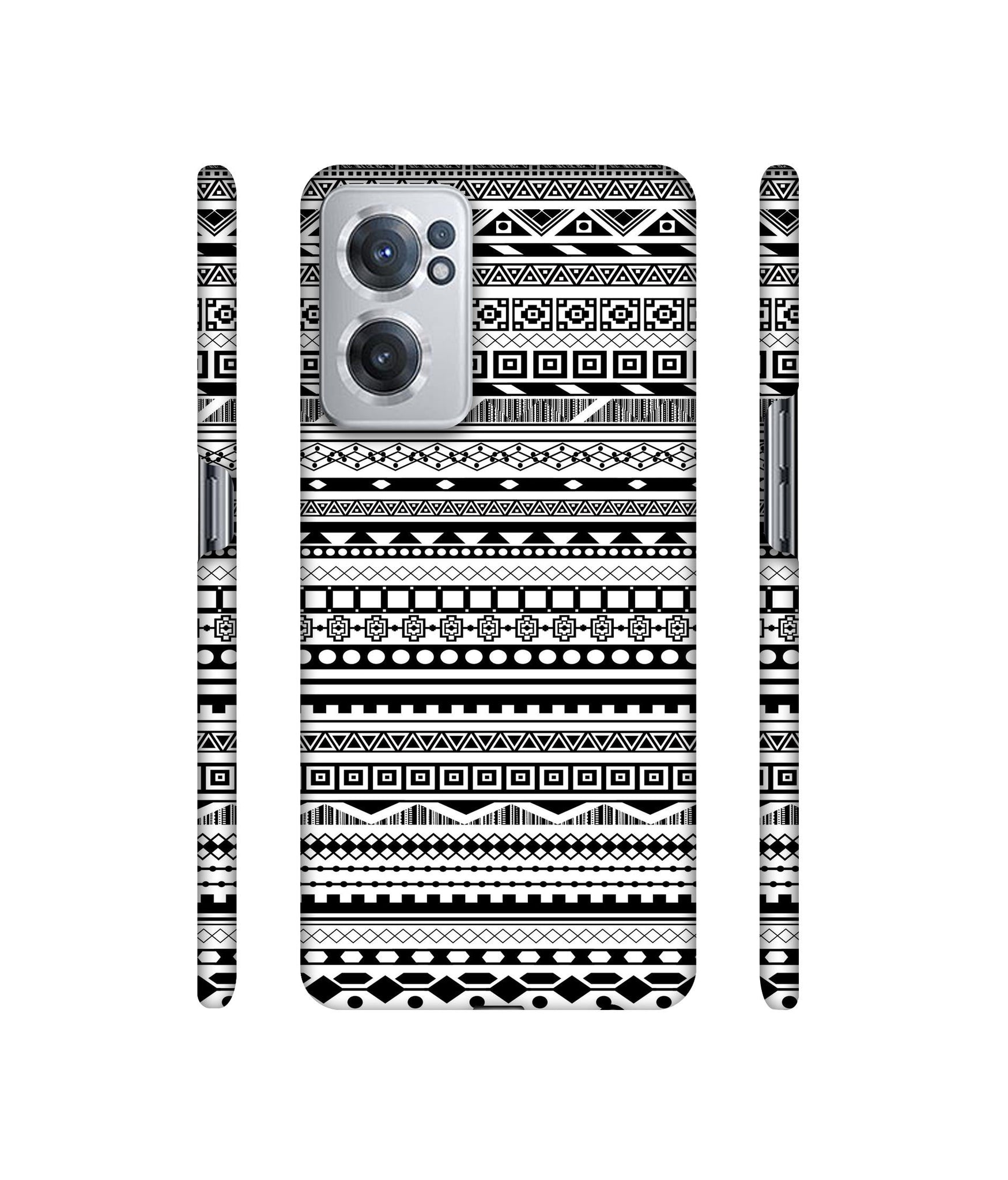 Black & White Patterns Designer Hard Back Cover for OnePlus Nord CE 2 5G