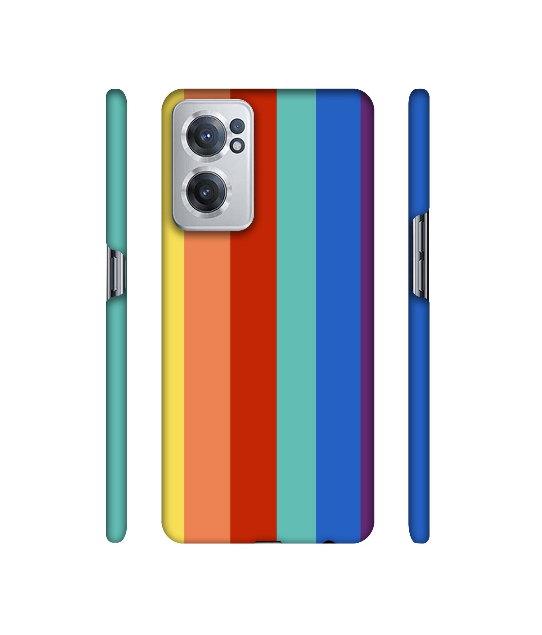 Rainbow Colors Designer Hard Back Cover for OnePlus Nord CE 2 5G